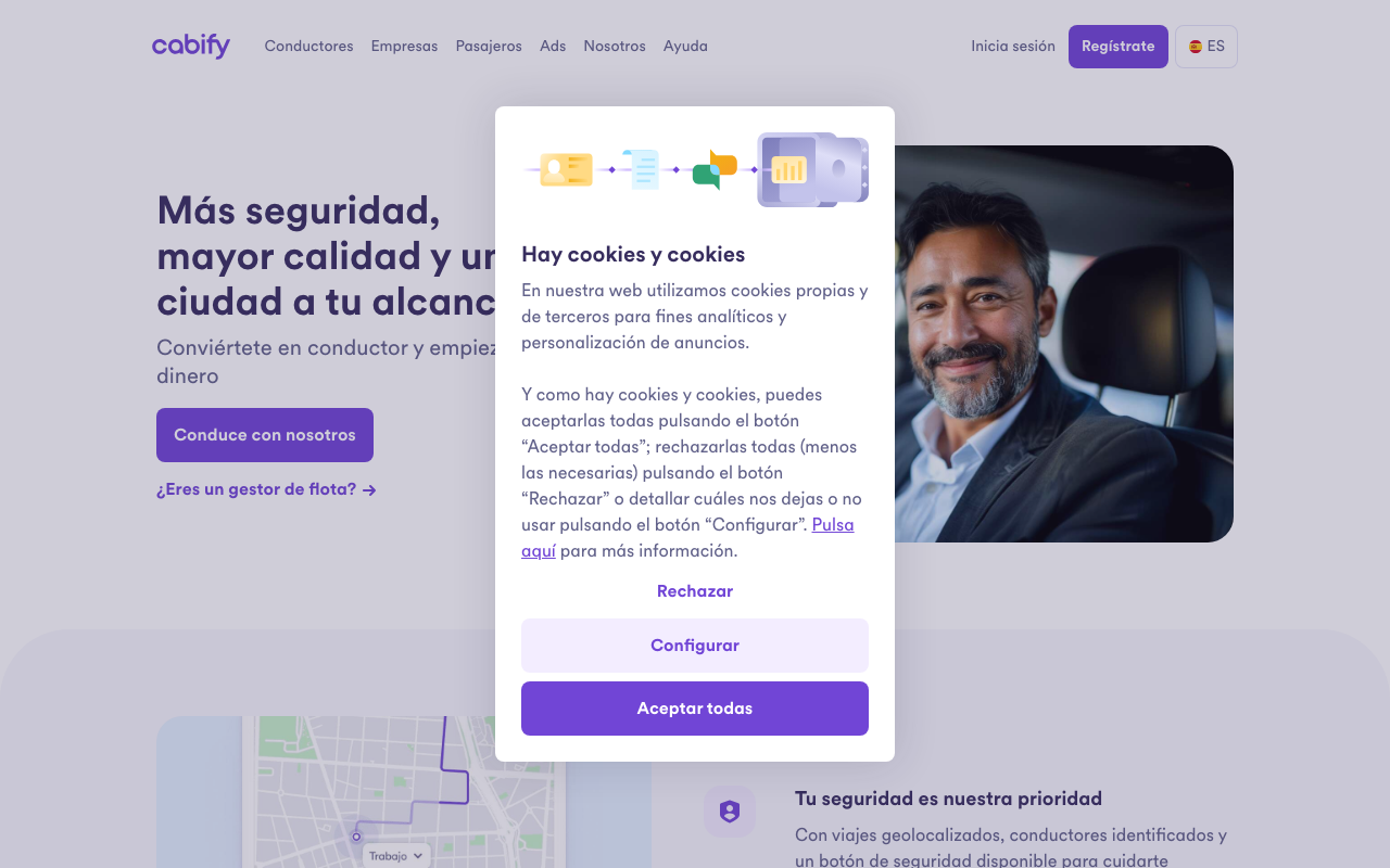 Cabify screenshot