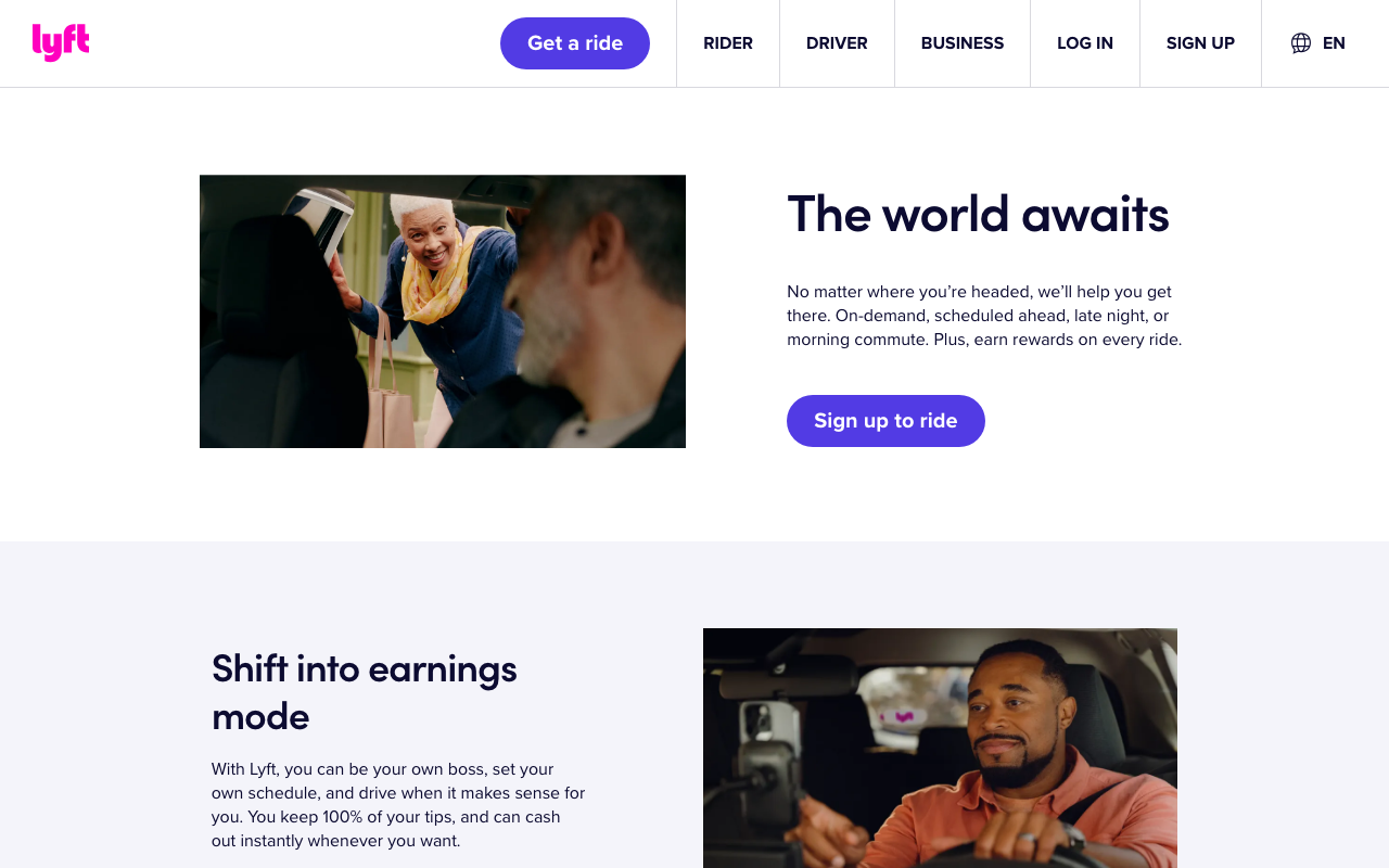 Lyft screenshot